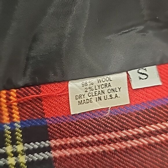 Patti Cappalli vintage plaid and black sweater blazer size small - Picture 14 of 16